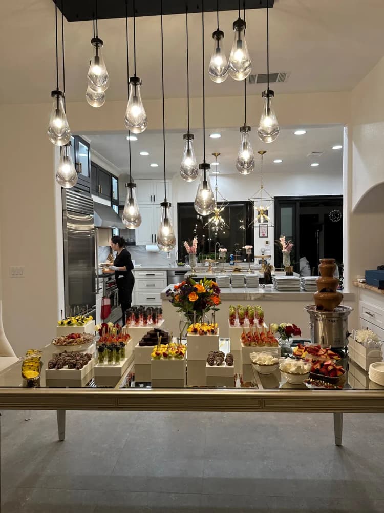 Le Cafe Du Parc catering display