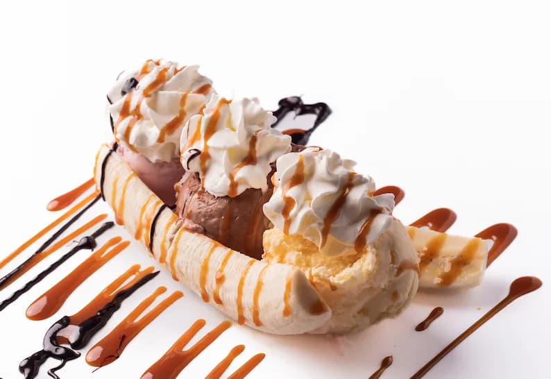 Banana Split at Le Cafe Du Parc, Irvine