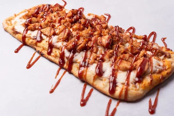 BBQ Chicken Flatbread at Le Cafe Du Parc, Irvine