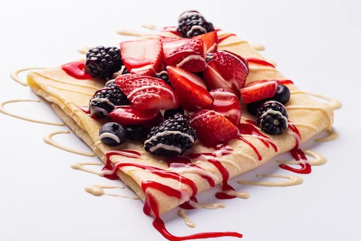 Berries Crepe at Le Cafe Du Parc, Irvine
