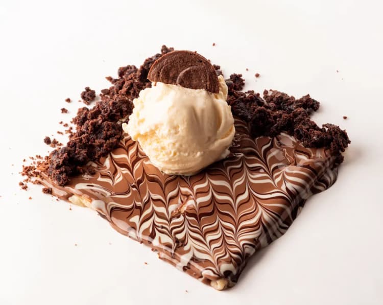 Brownies Crepe at Le Cafe Du Parc, Irvine