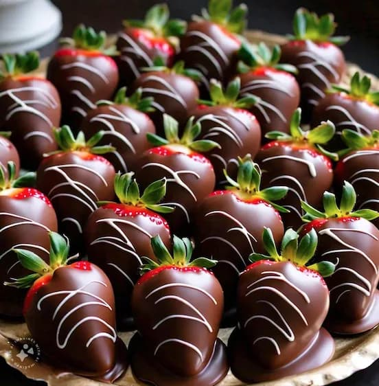 Frosted Chocolate Strawberries 12 Pcs at Le Cafe Du Parc, Irvine
