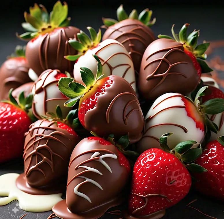 Frosted Chocolate Strawberies 6pcs at Le Cafe Du Parc, Irvine