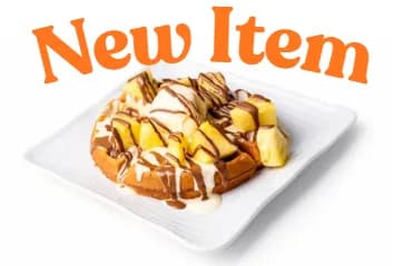 Coconut Chocolate Waffle at Le Cafe Du Parc, Irvine