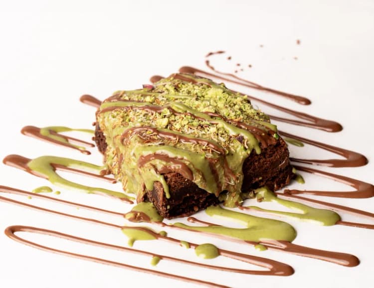 Dubai Brownie at Le Cafe Du Parc, Irvine
