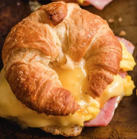 Egg and Cheese Croissant at Le Cafe Du Parc, Irvine