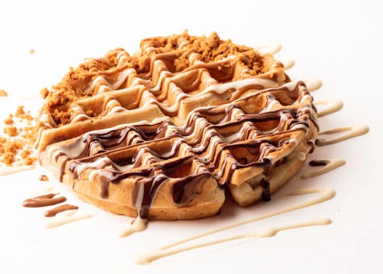 Half and Half Waffle at Le Cafe Du Parc, Irvine