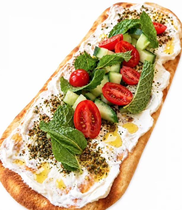 Labneh Flatbread at Le Cafe Du Parc, Irvine